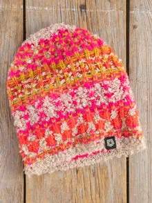 Calla Jacquard Beanie - Pink