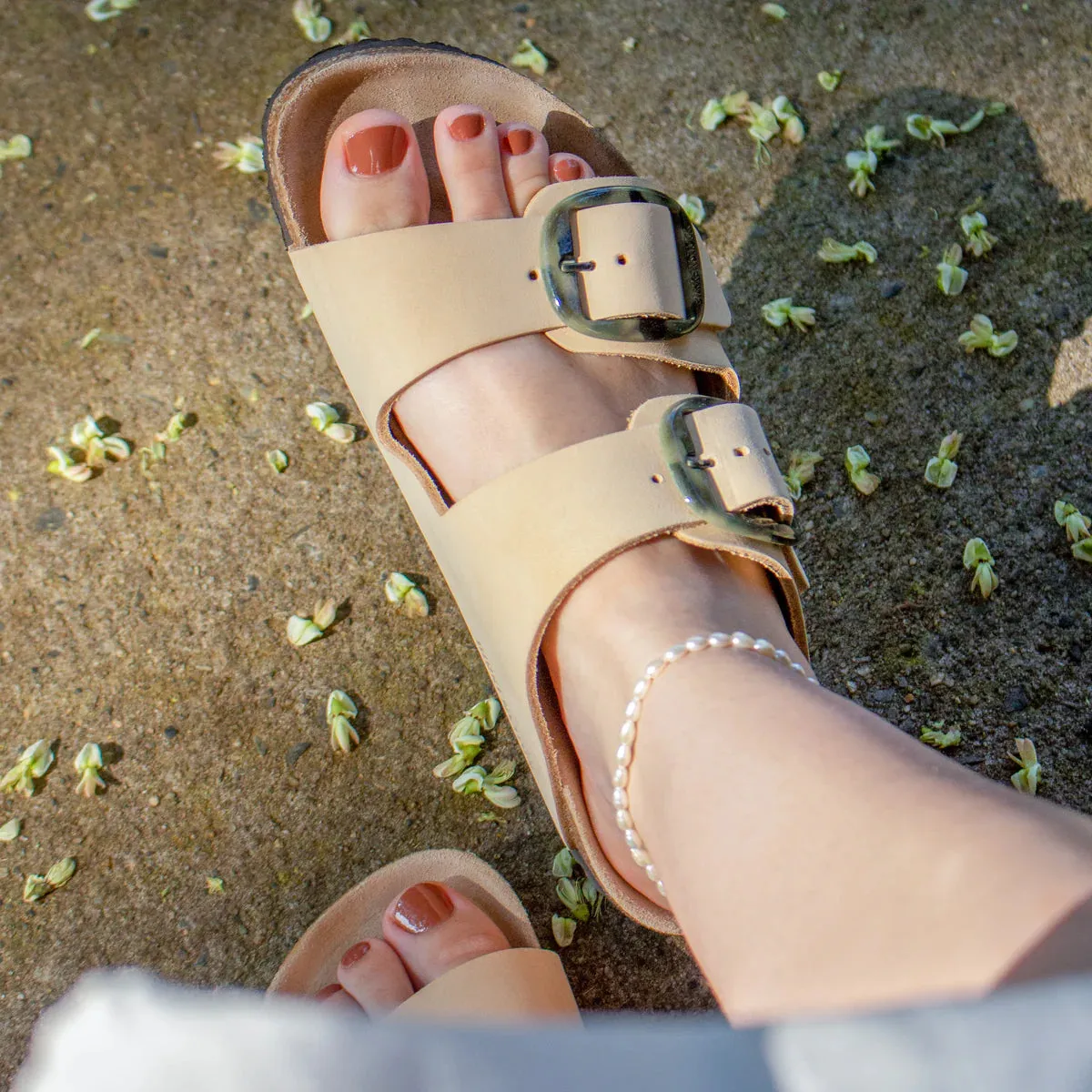CAMILLE PEARL ANKLET- GOLD
