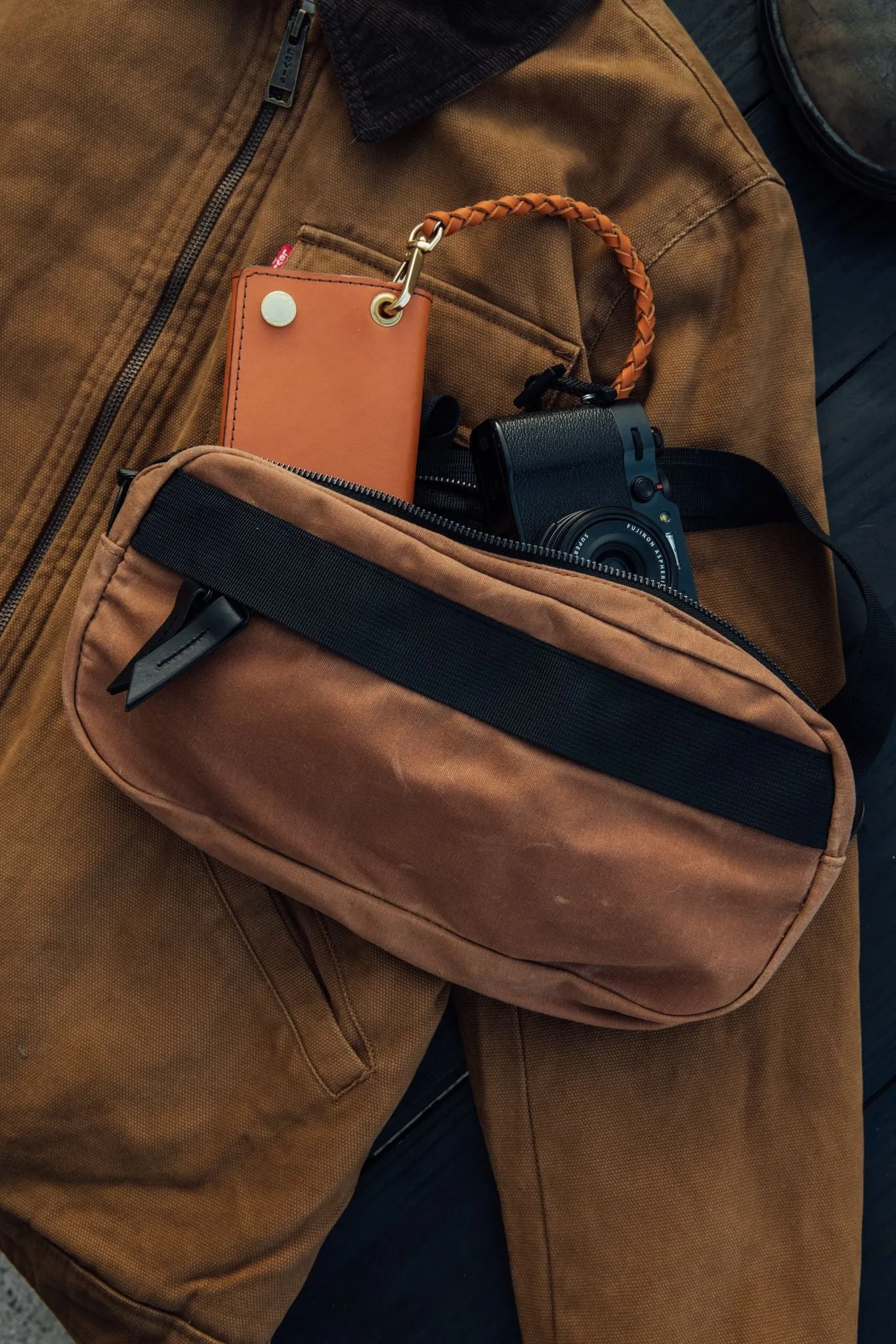 Canyon Crossbody Pack - Desert Rose Waxed Canvas