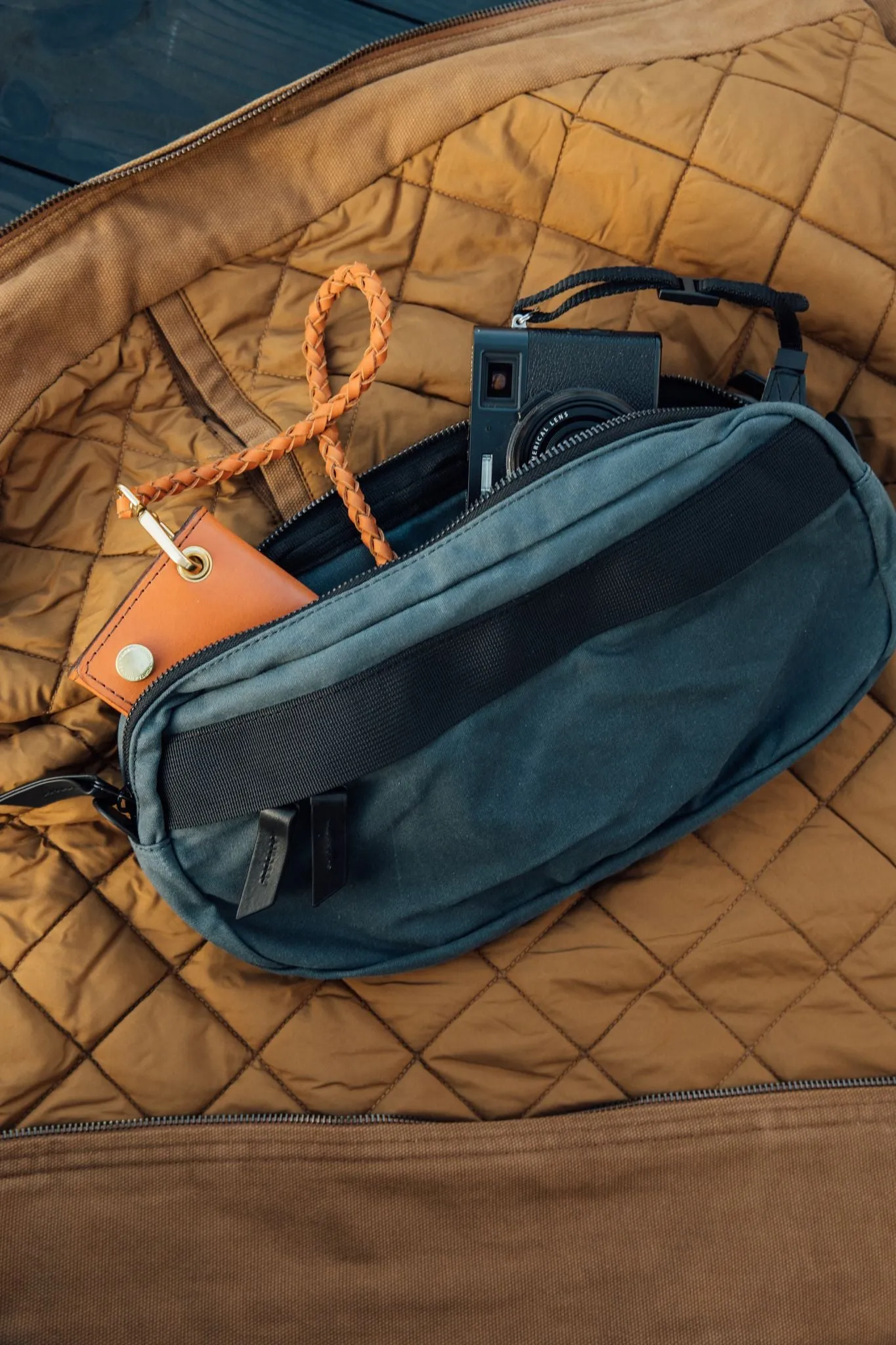 Canyon Crossbody Pack - Midnight Indigo Waxed Canvas