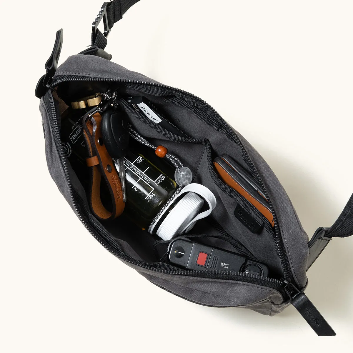 Canyon Crossbody Pack - Slate Grey (Waxed Canvas)