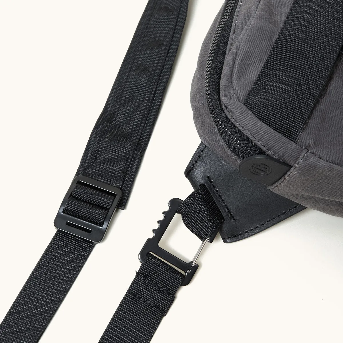 Canyon Crossbody Pack - Slate Grey (Waxed Canvas)