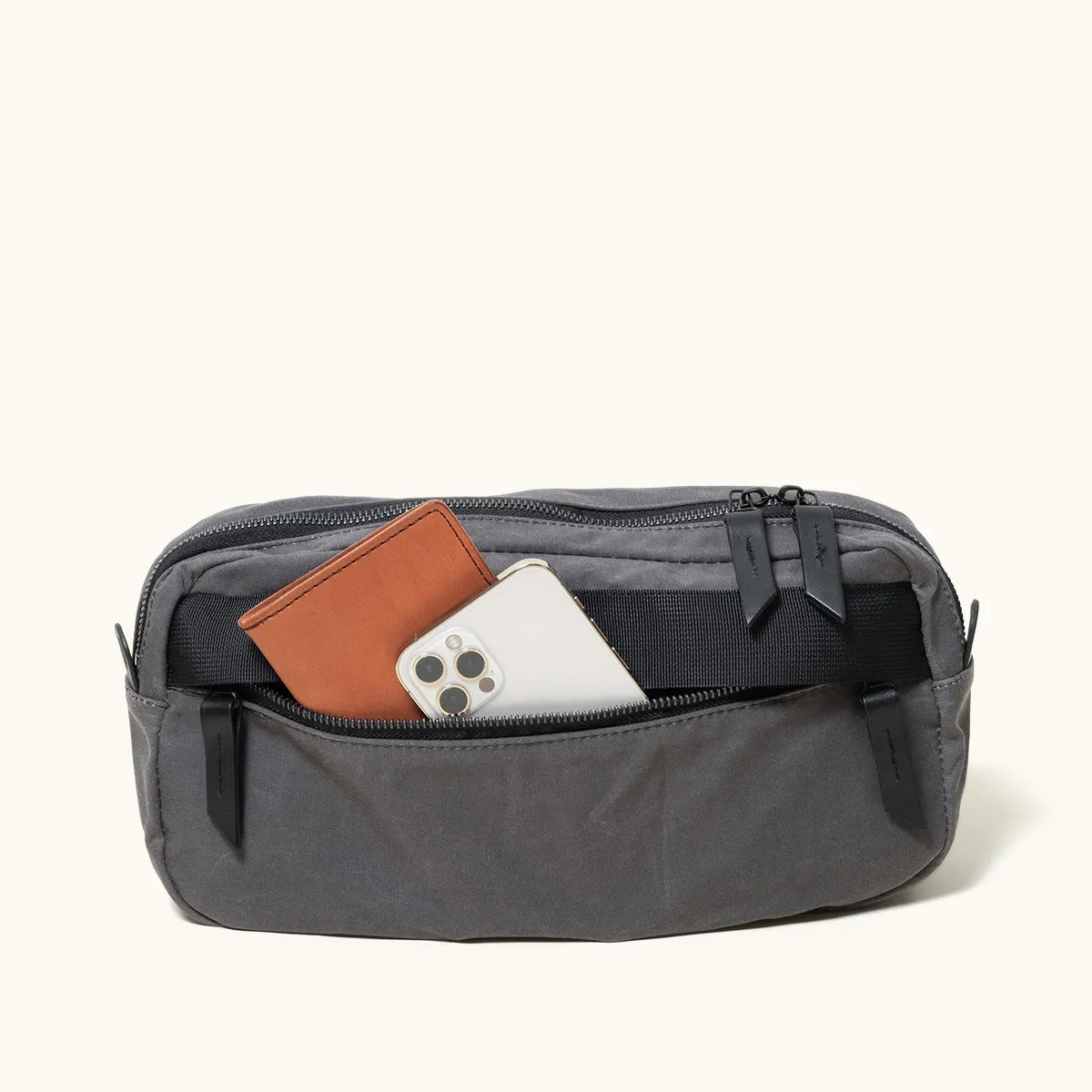 Canyon Crossbody Pack - Slate Grey (Waxed Canvas)