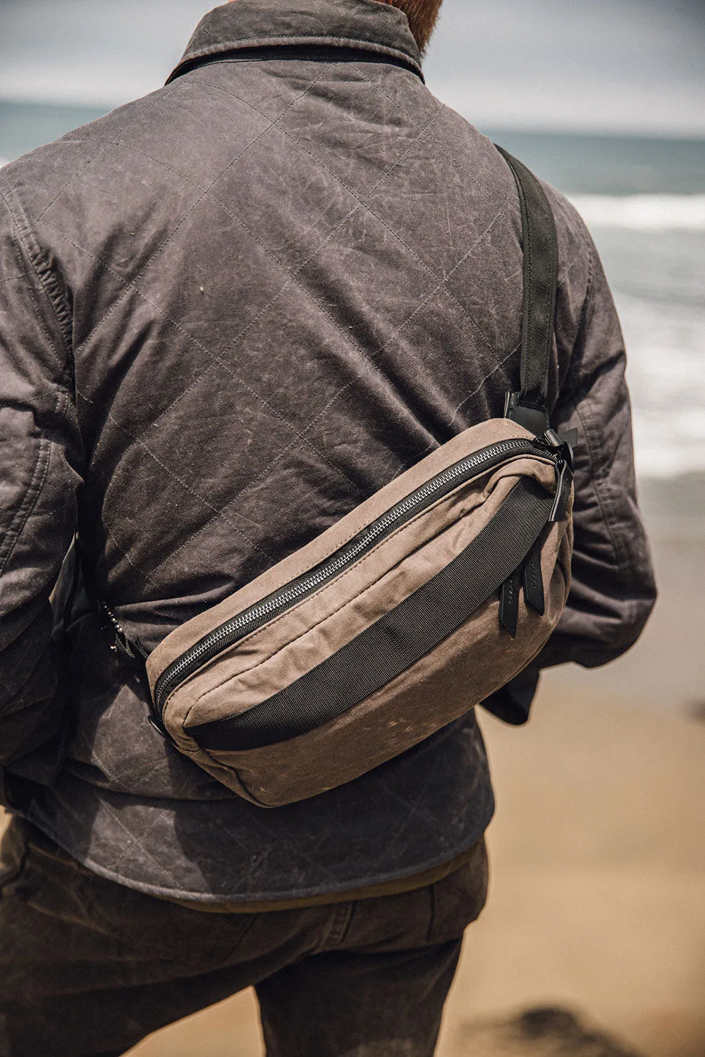 Canyon Crossbody Pack - Slate Grey (Waxed Canvas)