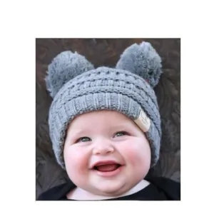 C.C Baby Beanie- Double Pom
