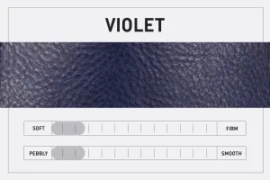 CELESTE LEATHER HOBO BAG - LARGE - VIOLET