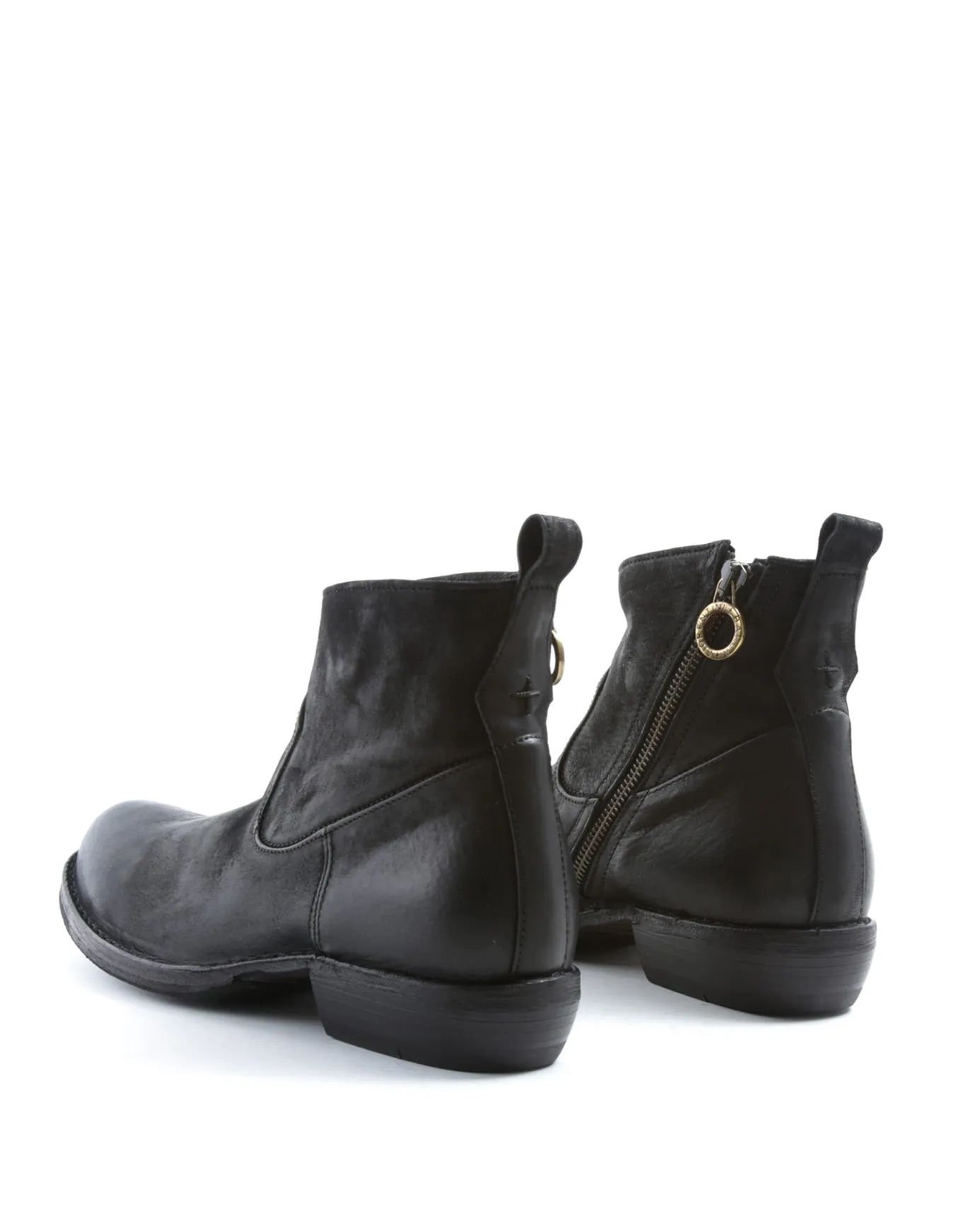 CENYS Black Leather Boots