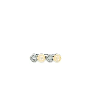 Chanel Coco Button Brooch Crystal GHW