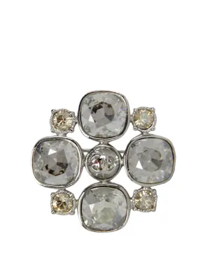Chanel Strass Crystal Maltese CC Brooch