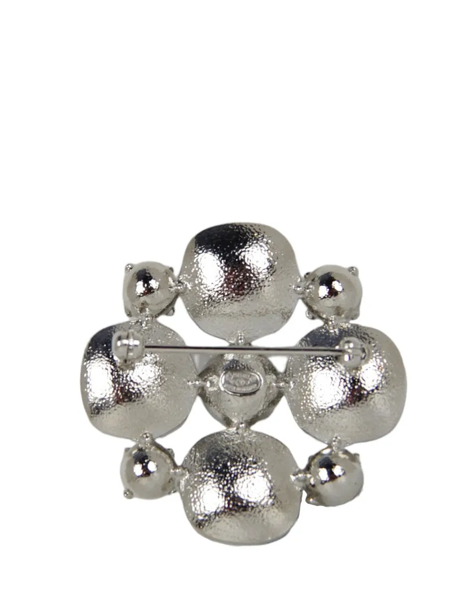 Chanel Strass Crystal Maltese CC Brooch