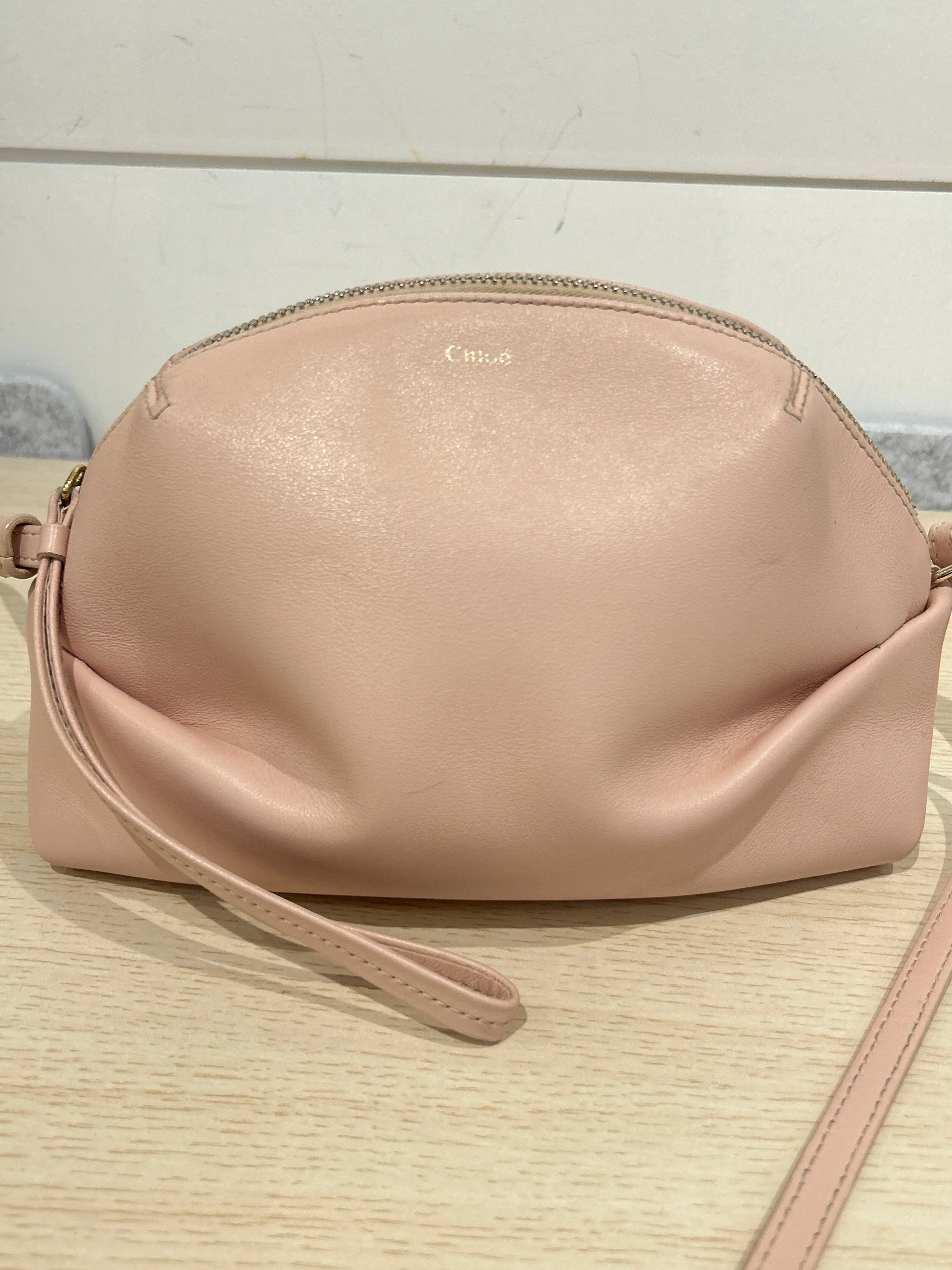 Chloé Bag, Blush Pink Calfskin Mini Judy Crossbody