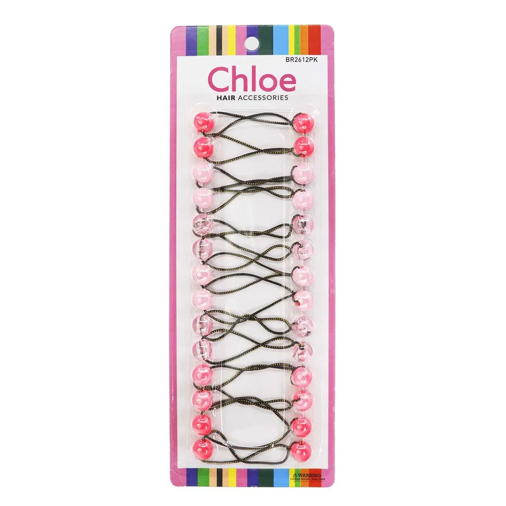 CHLOE 12mm Twin Beads Ponytailers (14pcs)