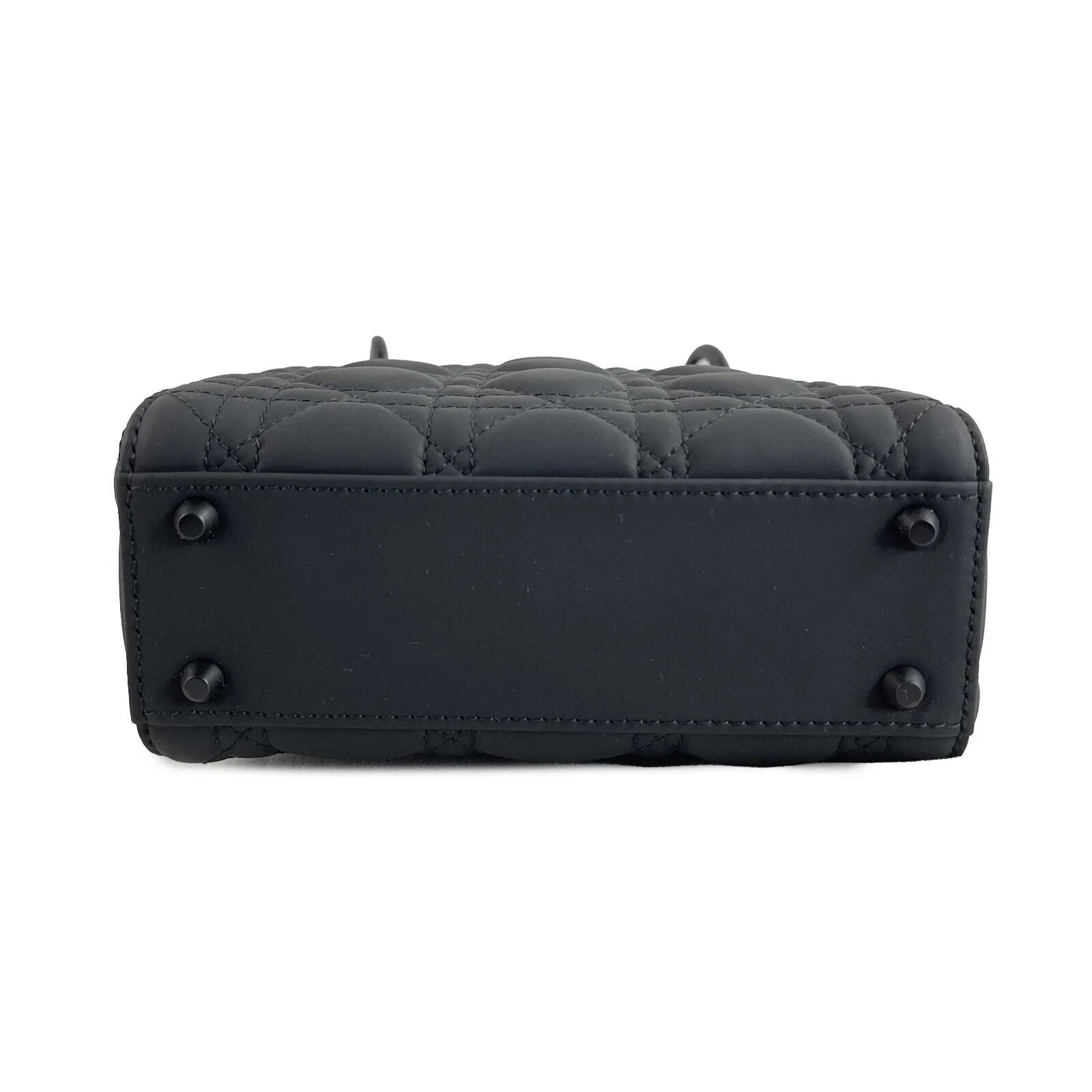 Christian Dior My ABCDior Mini Lady Dior Ultra Matte Cannage Quilted Black