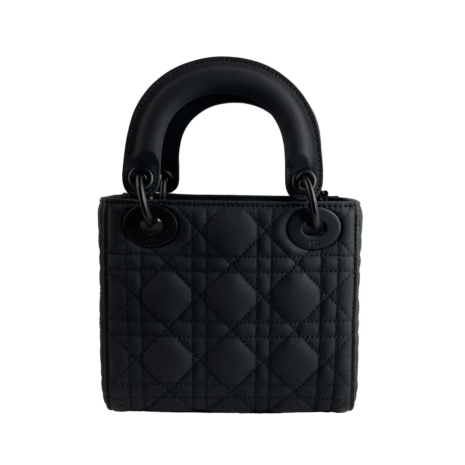 Christian Dior My ABCDior Mini Lady Dior Ultra Matte Cannage Quilted Black