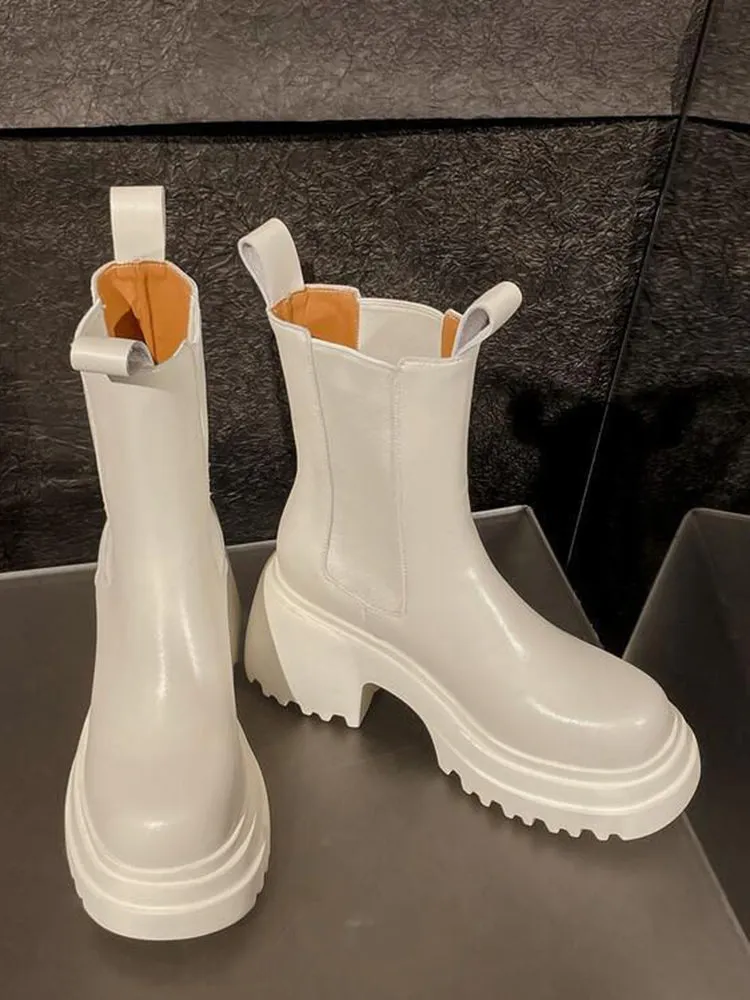 Chunky Heel Ankle Boots