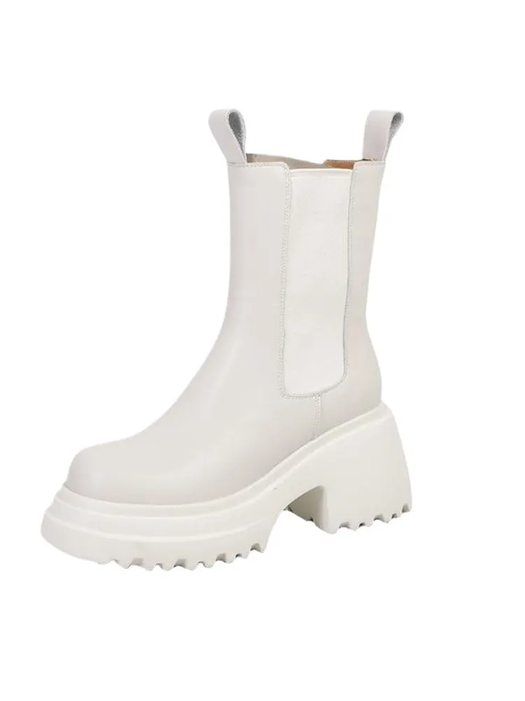 Chunky Heel Ankle Boots