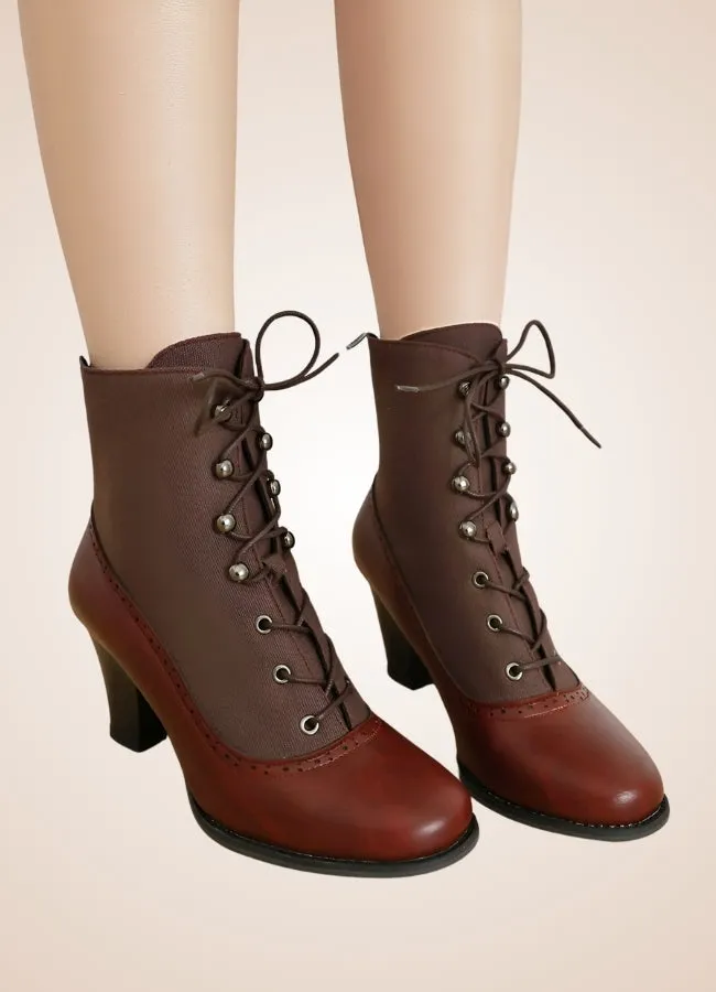 Chunky Heel Steampunk Boots