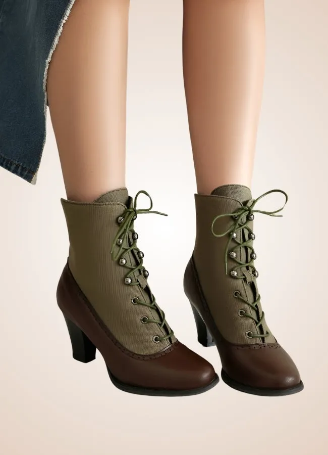 Chunky Heel Steampunk Boots
