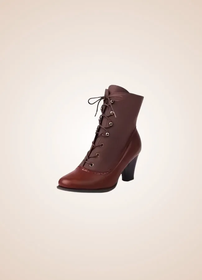 Chunky Heel Steampunk Boots