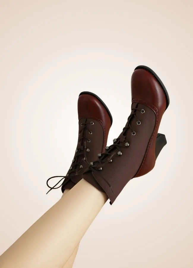 Chunky Heel Steampunk Boots