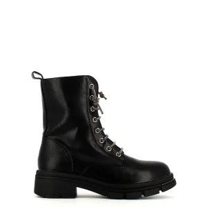Cinders Edit Crystal Laced Boot Black