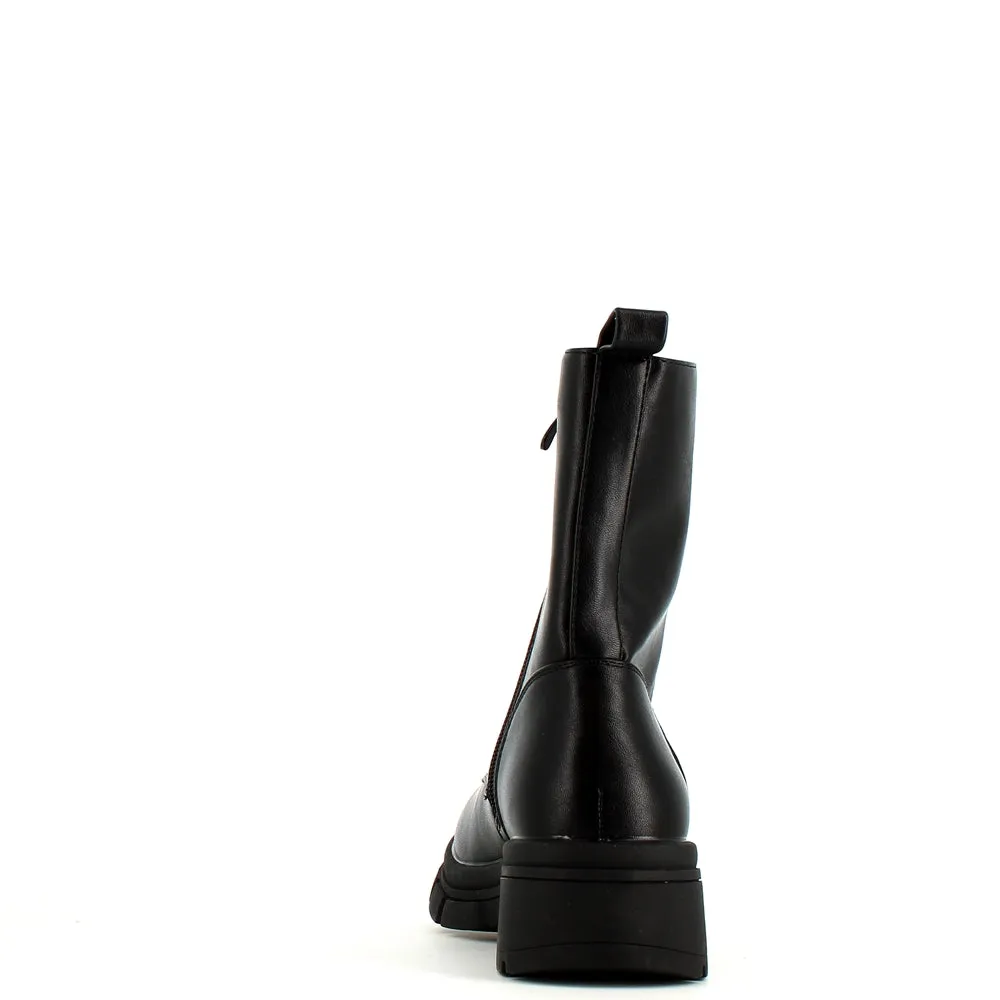 Cinders Edit Crystal Laced Boot Black