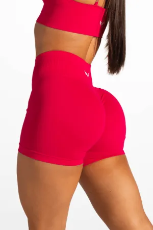 Club Athletica  Flex Seamless Shorts 2.0 Apple Red
