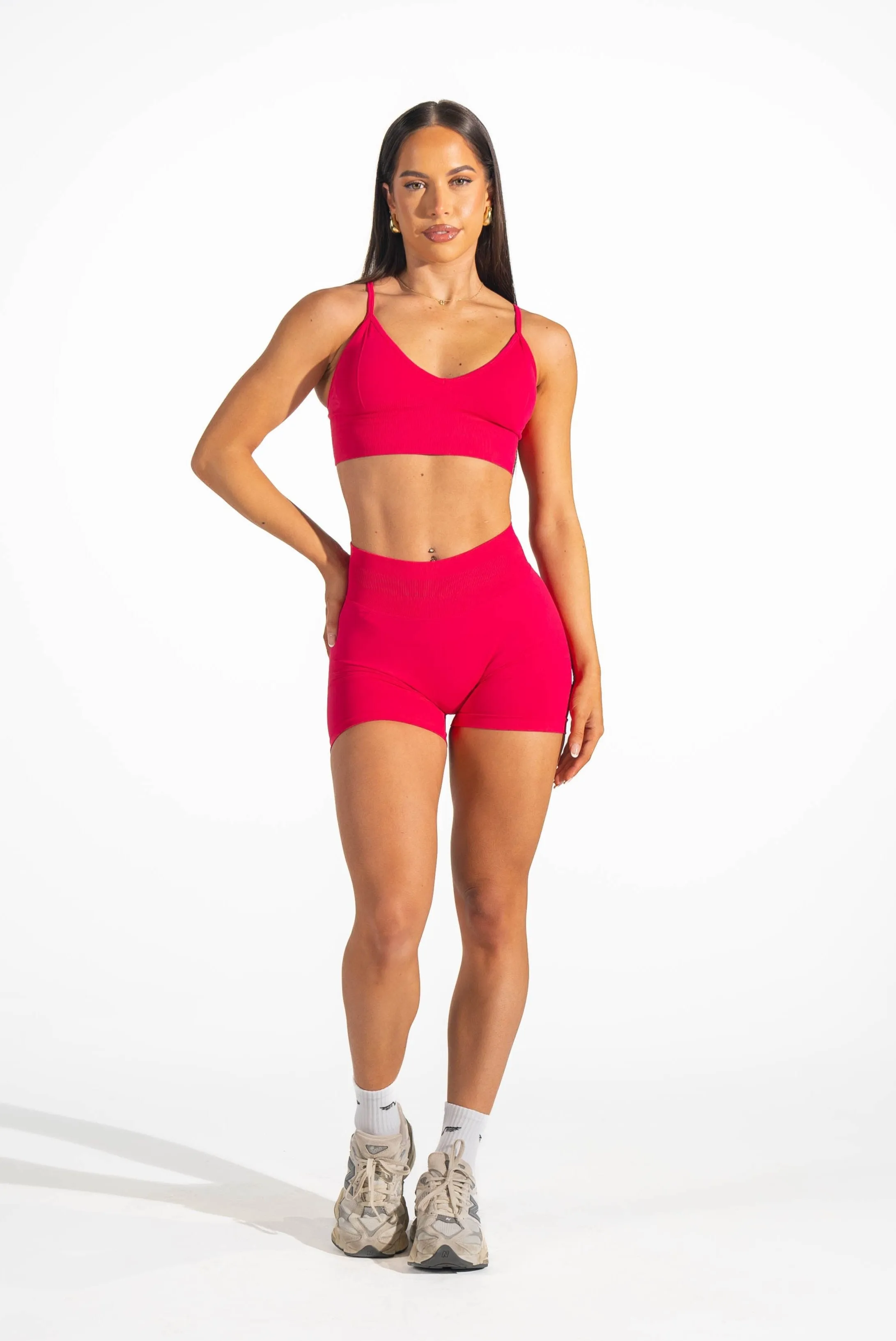 Club Athletica  Flex Seamless Shorts 2.0 Apple Red