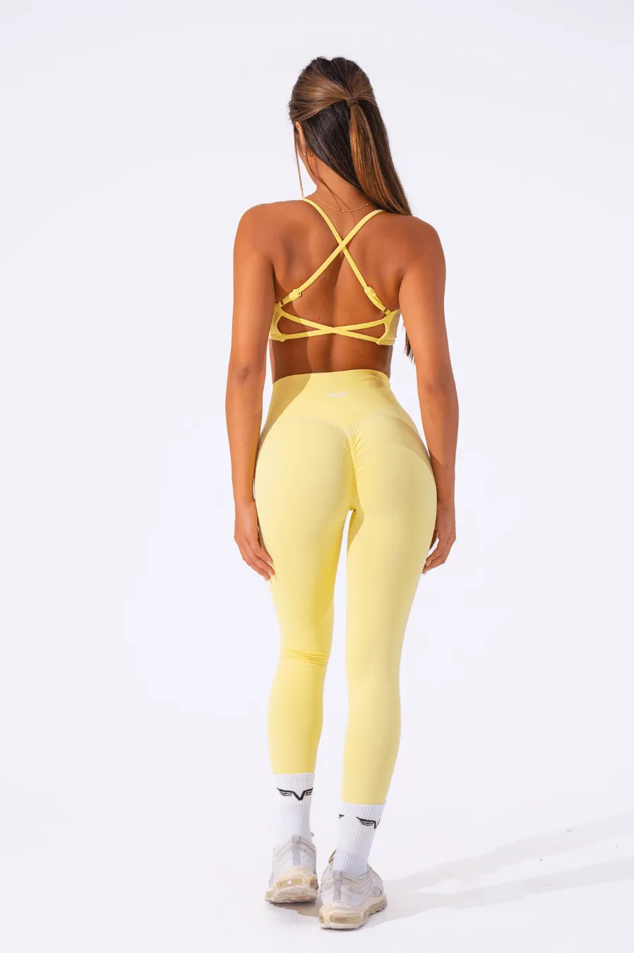 Club Athletica Impact Scrunch Leggings Light Yellow