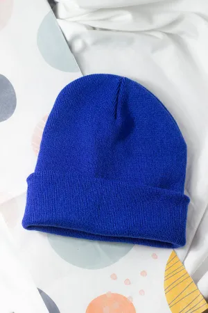 Cobalt Blue Beanie Hat