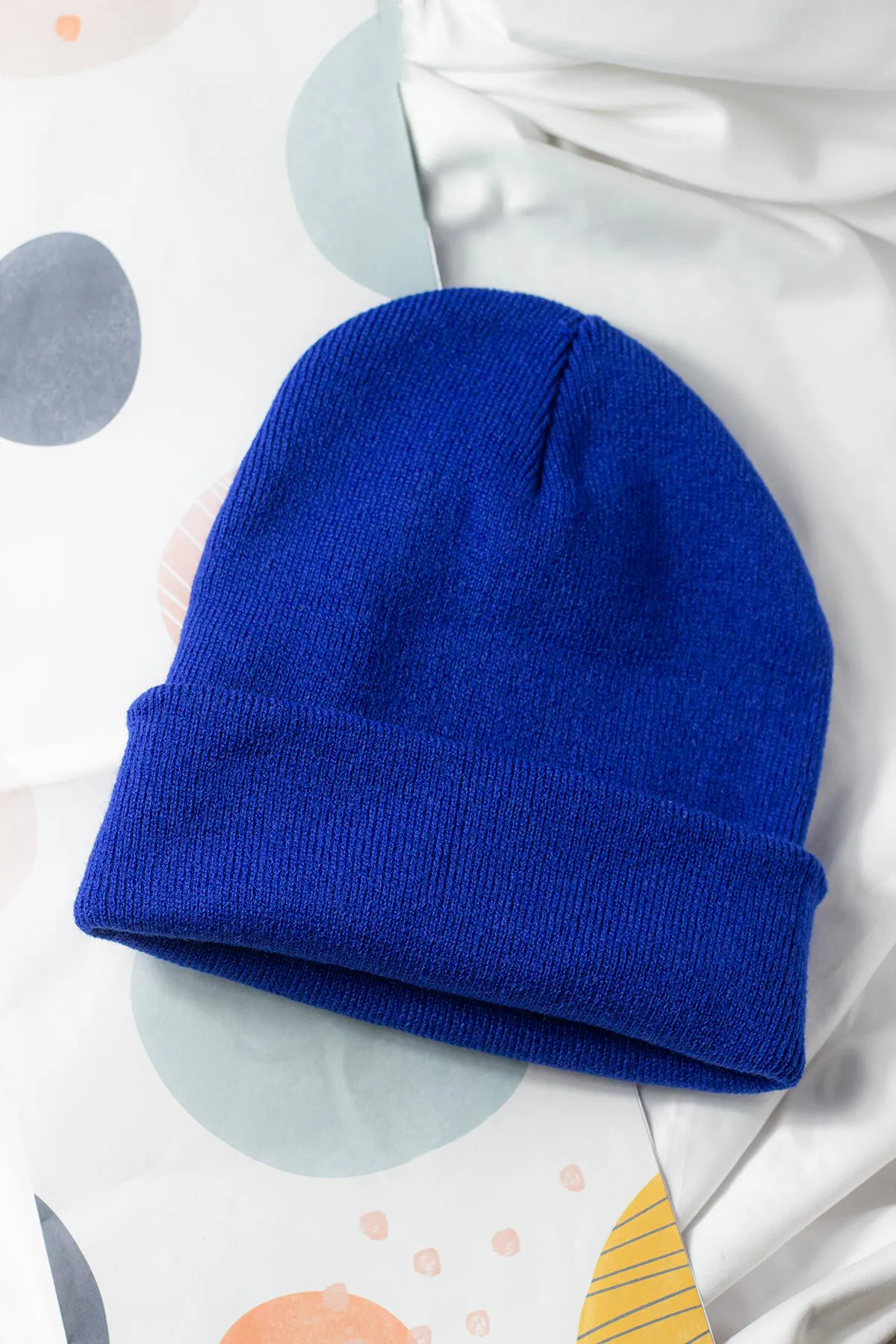 Cobalt Blue Beanie Hat