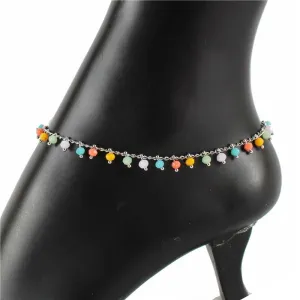 Color Stone Anklet
