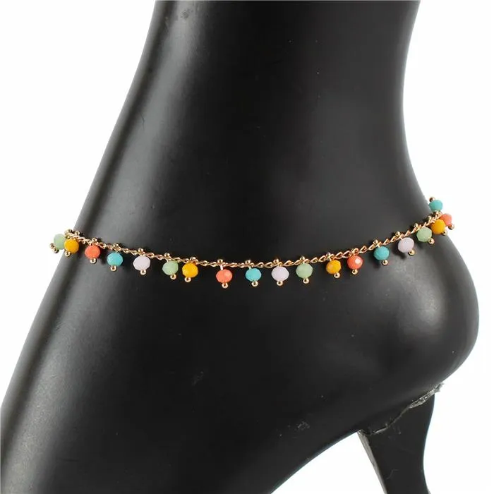 Color Stone Anklet