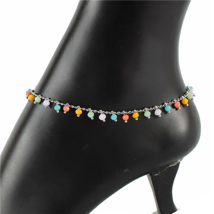 Color Stone Anklet