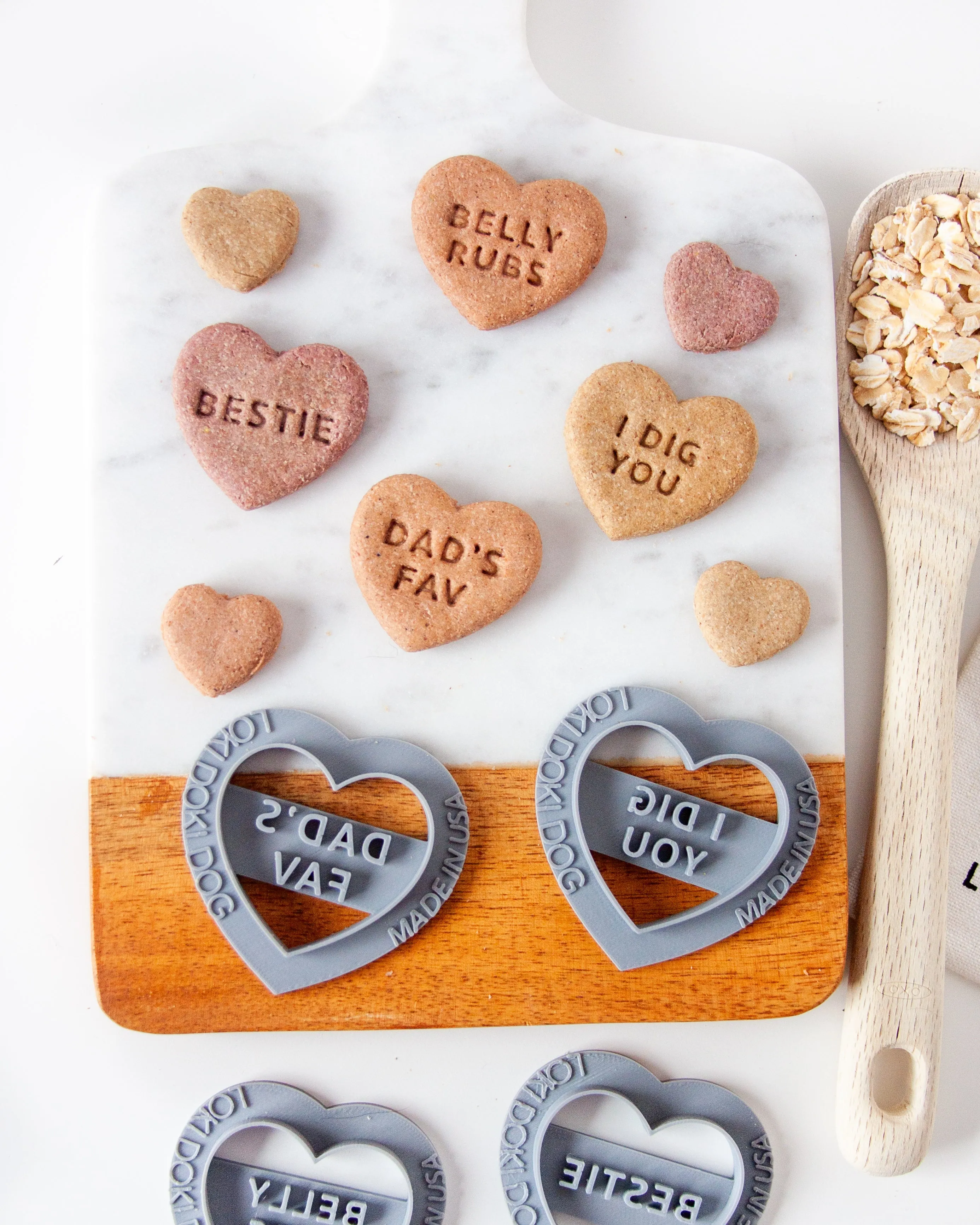 Conversation Heart Shaped Cookie Cutter (SINGLE- CHOOSE from 35 Styles)