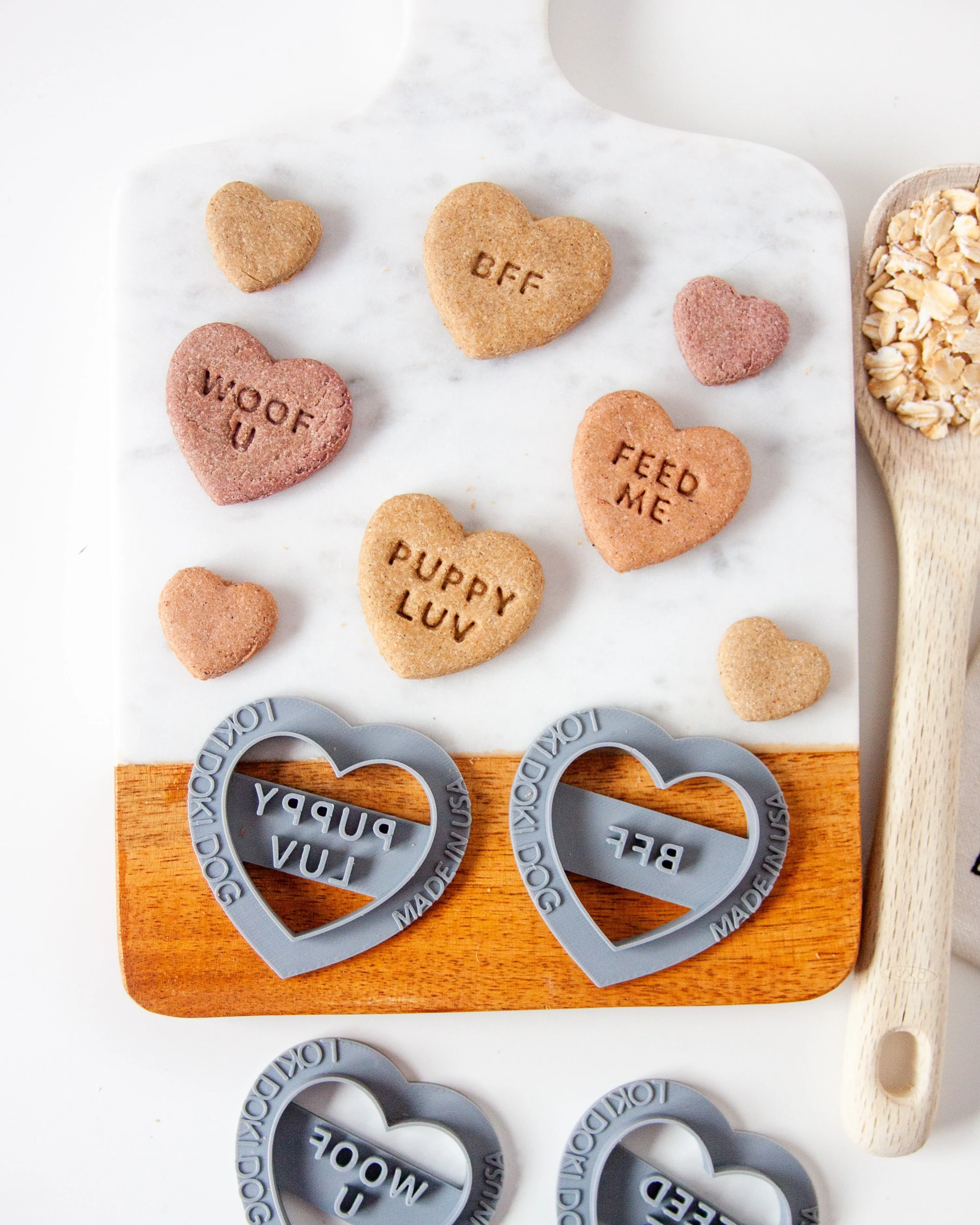 Conversation Heart Shaped Cookie Cutter (SINGLE- CHOOSE from 35 Styles)