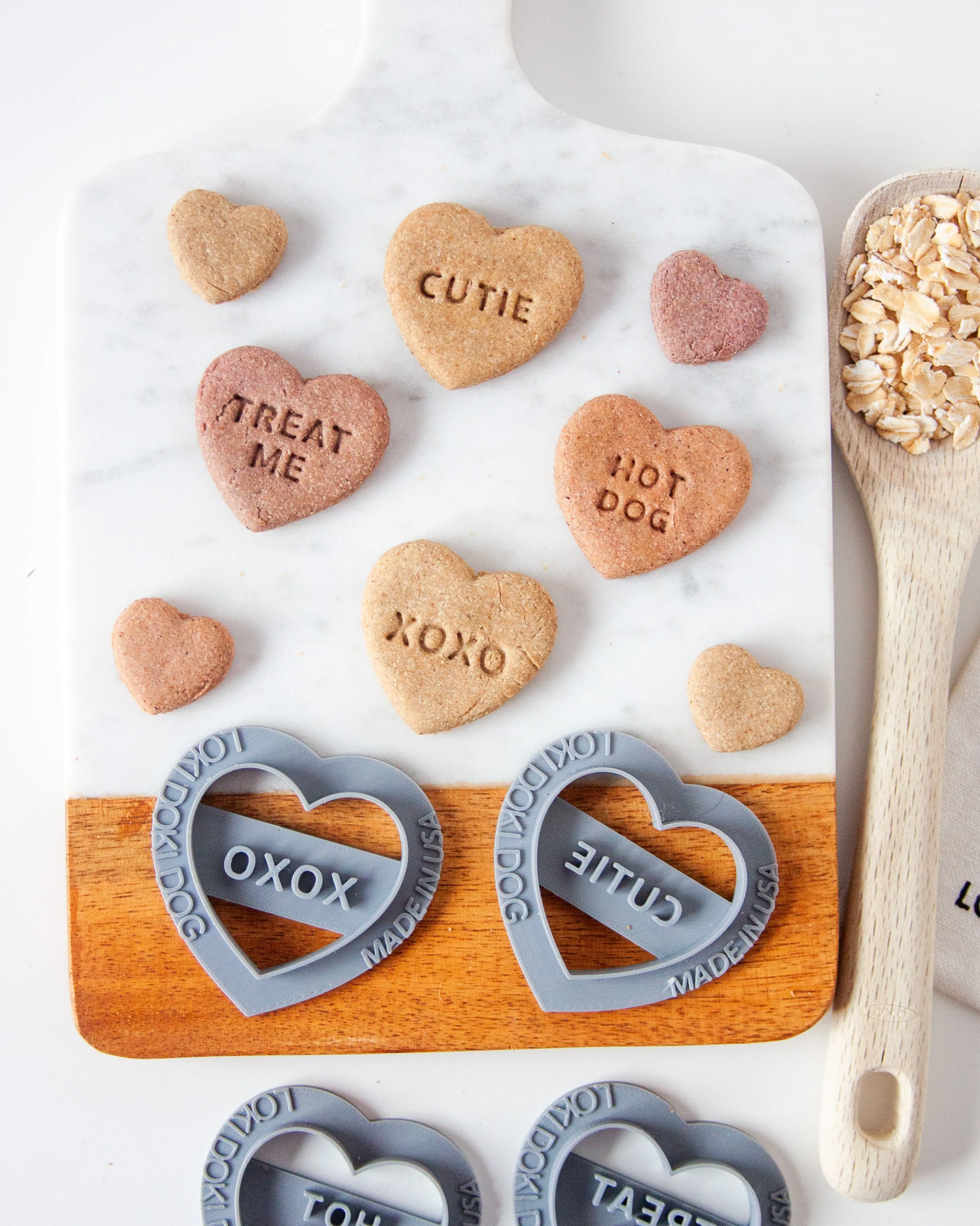 Conversation Heart Shaped Cookie Cutter (SINGLE- CHOOSE from 35 Styles)