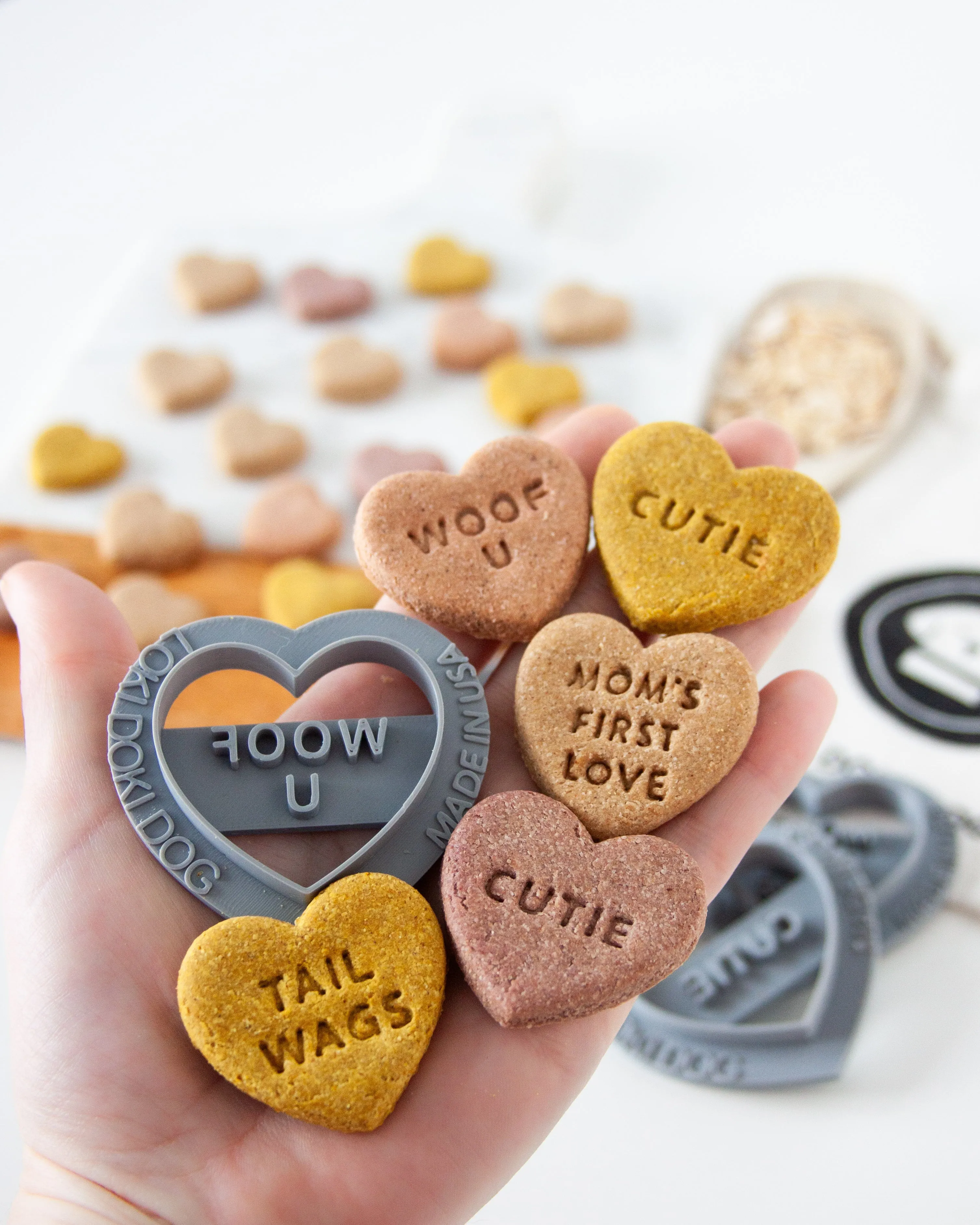 Conversation Heart Shaped Cookie Cutter (SINGLE- CHOOSE from 35 Styles)