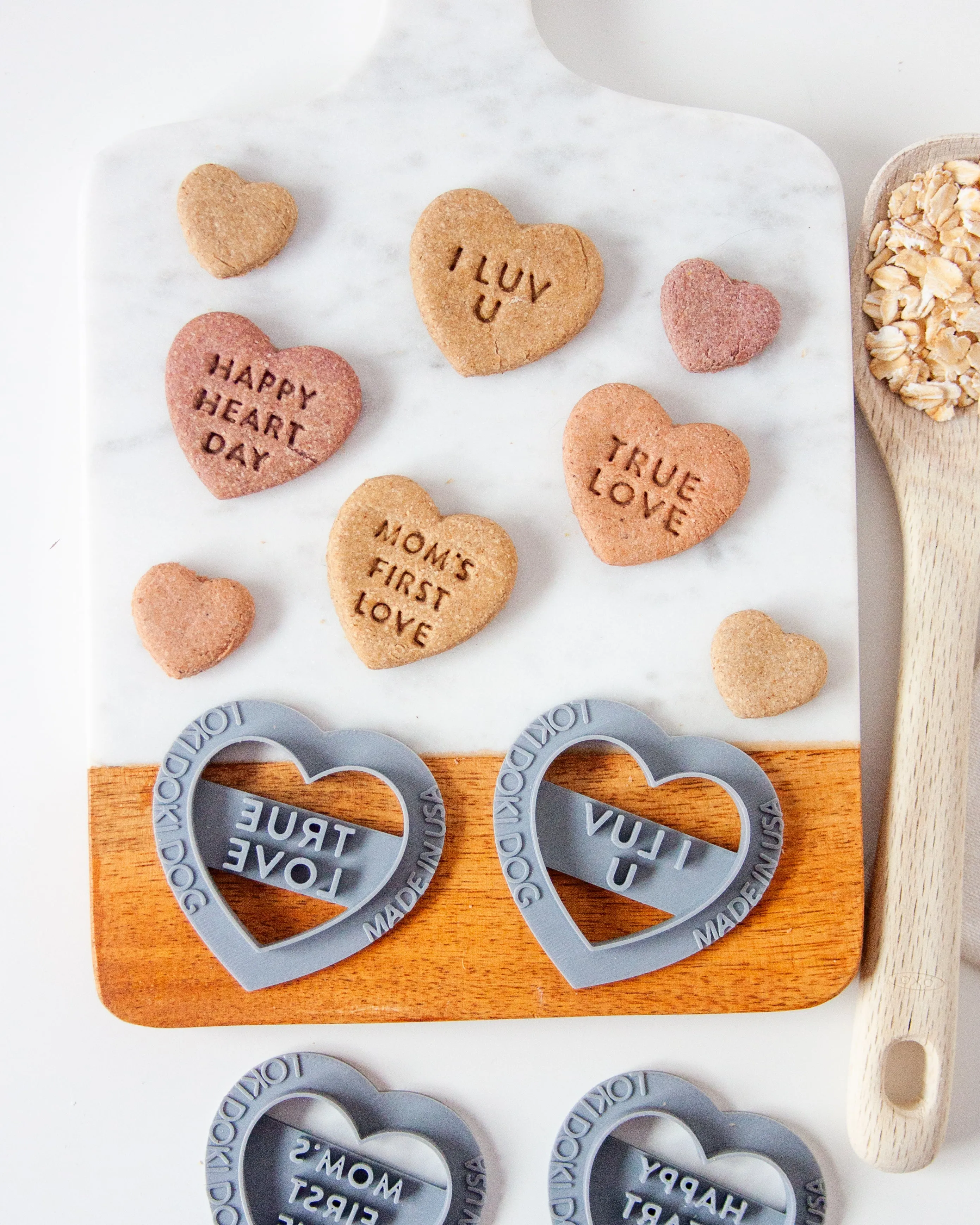 Conversation Heart Shaped Cookie Cutter (SINGLE- CHOOSE from 35 Styles)