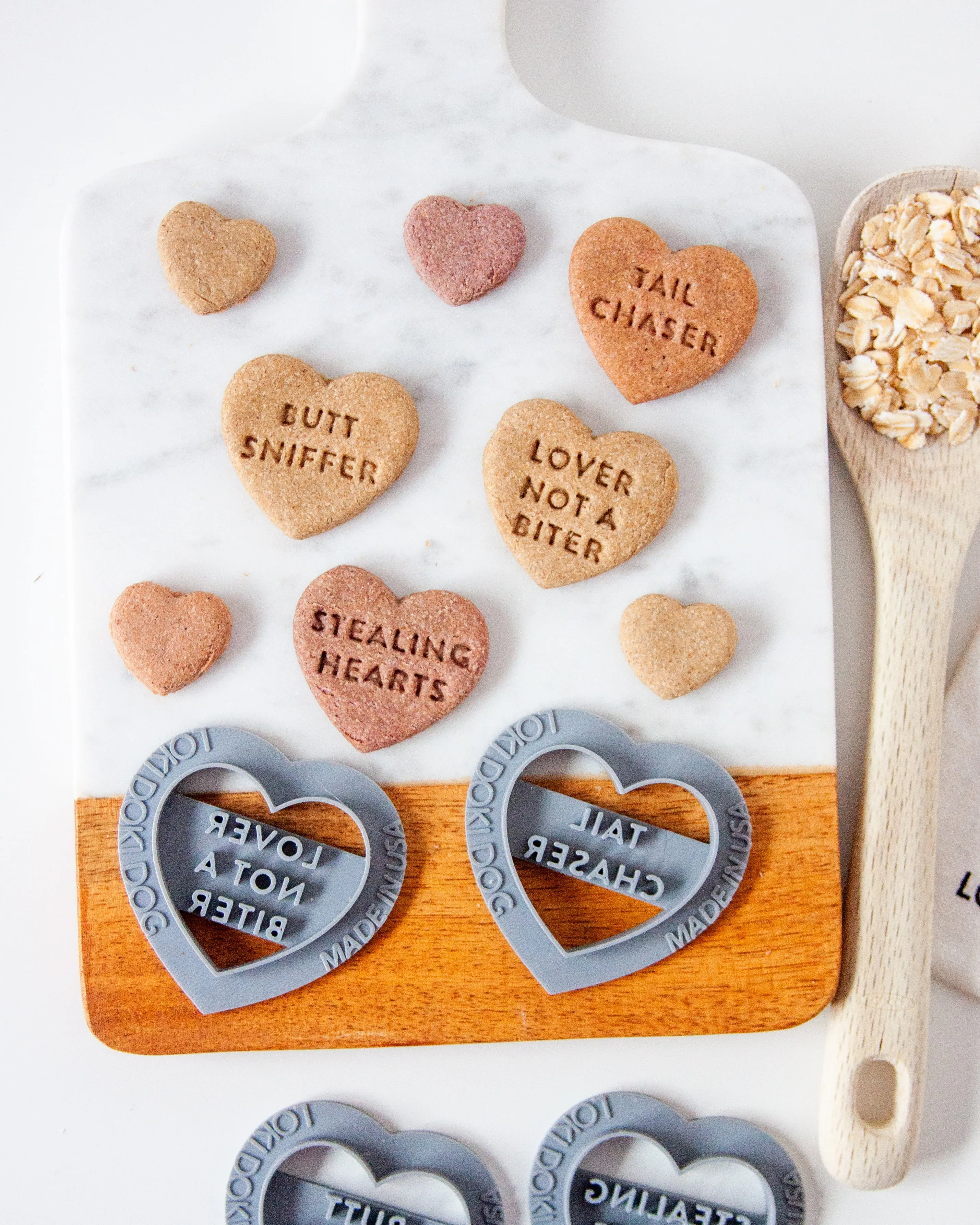 Conversation Heart Shaped Cookie Cutter (SINGLE- CHOOSE from 35 Styles)