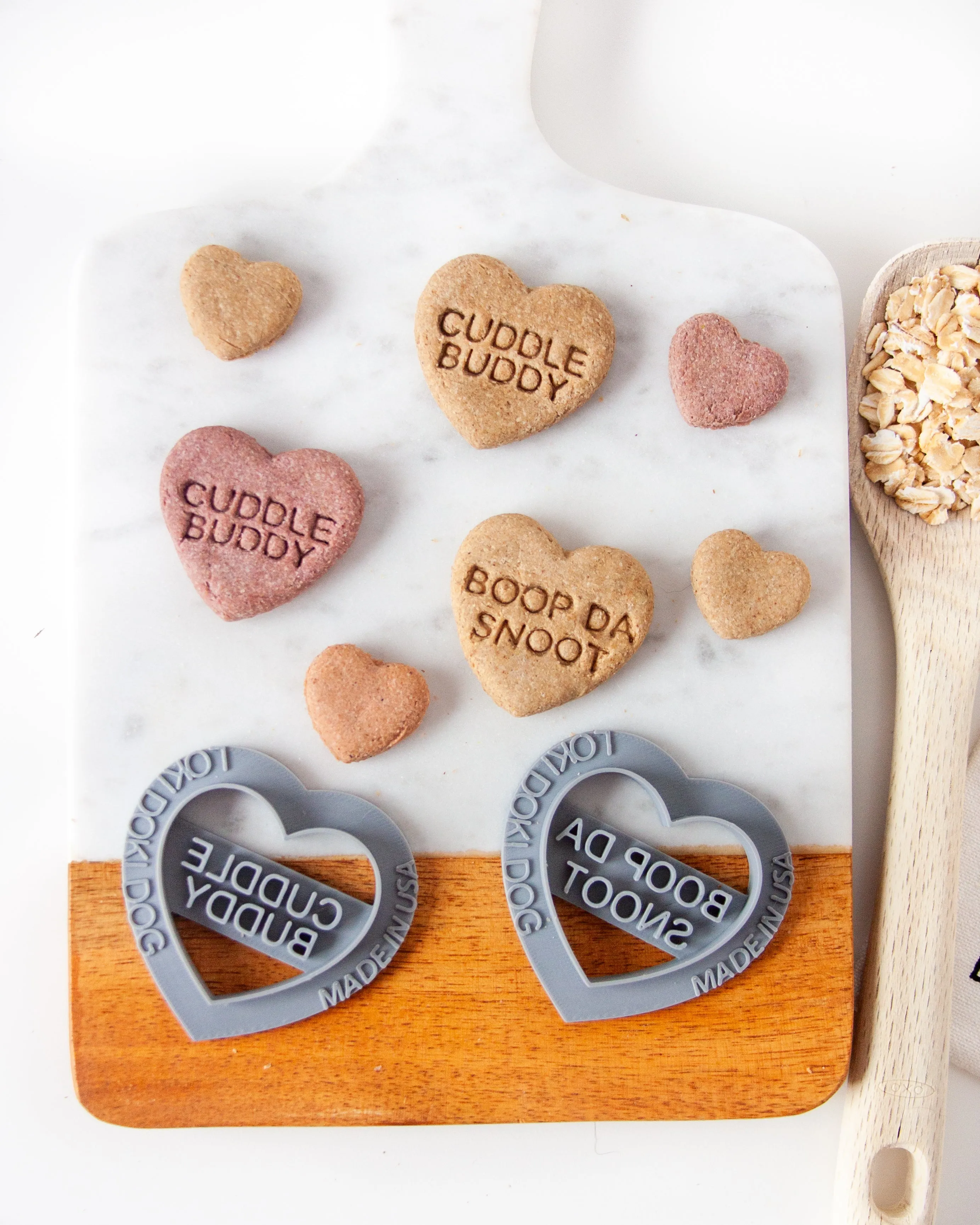 Conversation Heart Shaped Cookie Cutter (SINGLE- CHOOSE from 35 Styles)