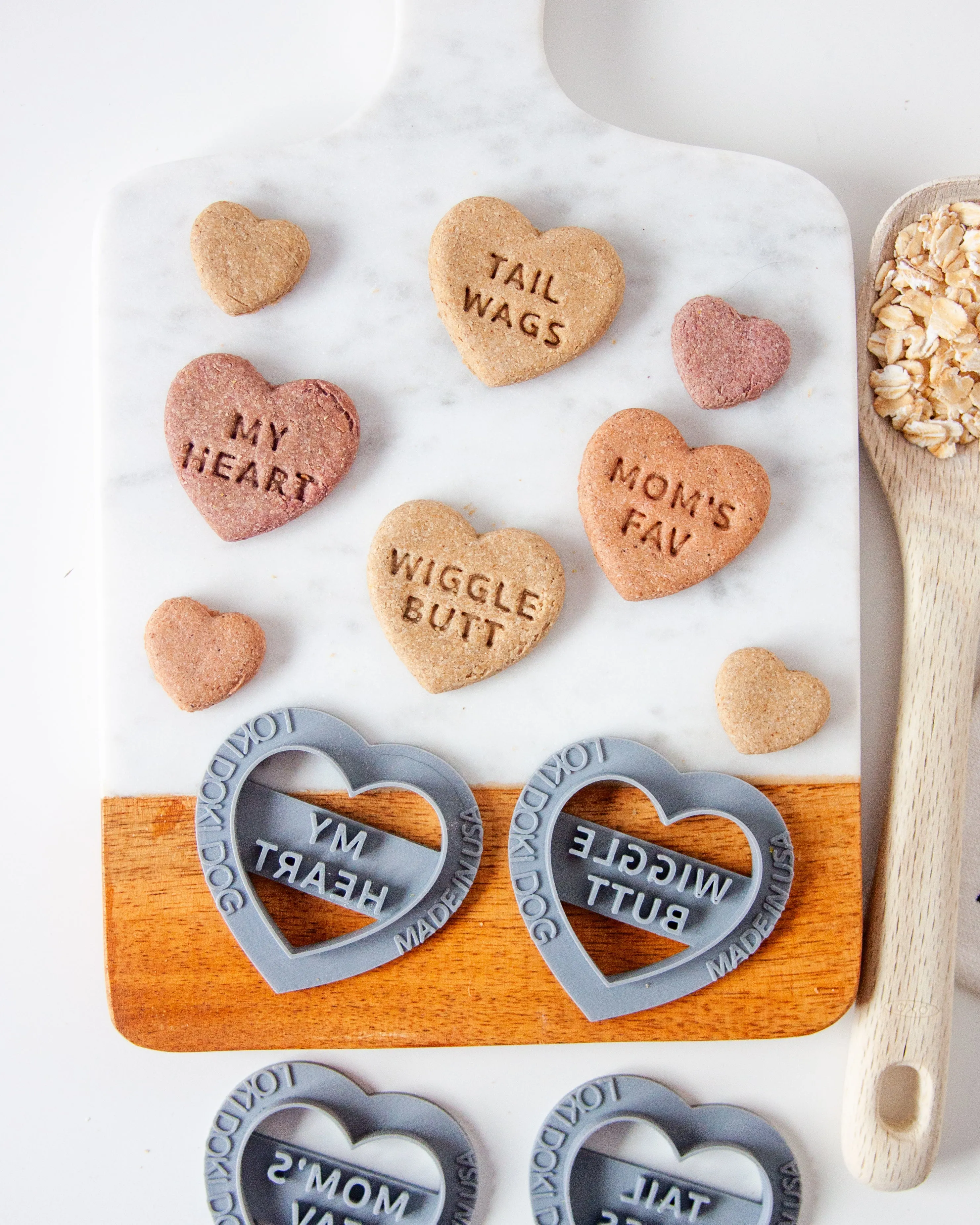 Conversation Heart Shaped Cookie Cutter (SINGLE- CHOOSE from 35 Styles)