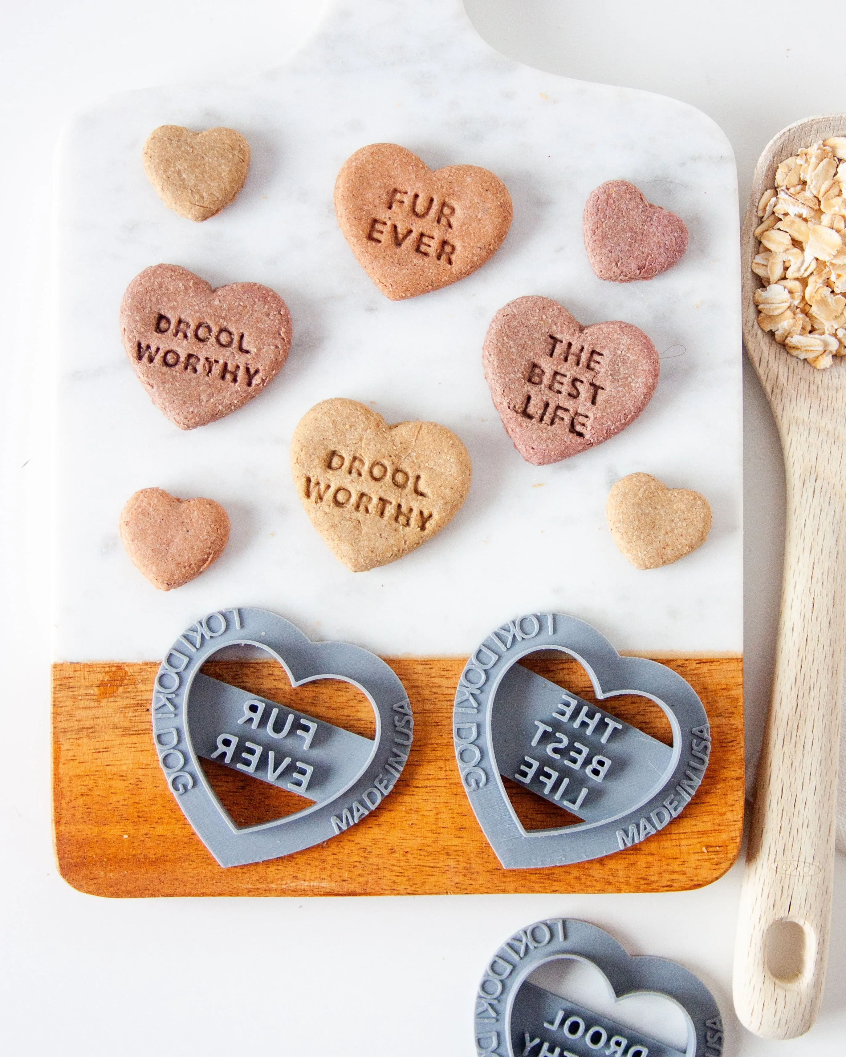 Conversation Heart Shaped Cookie Cutter (SINGLE- CHOOSE from 35 Styles)