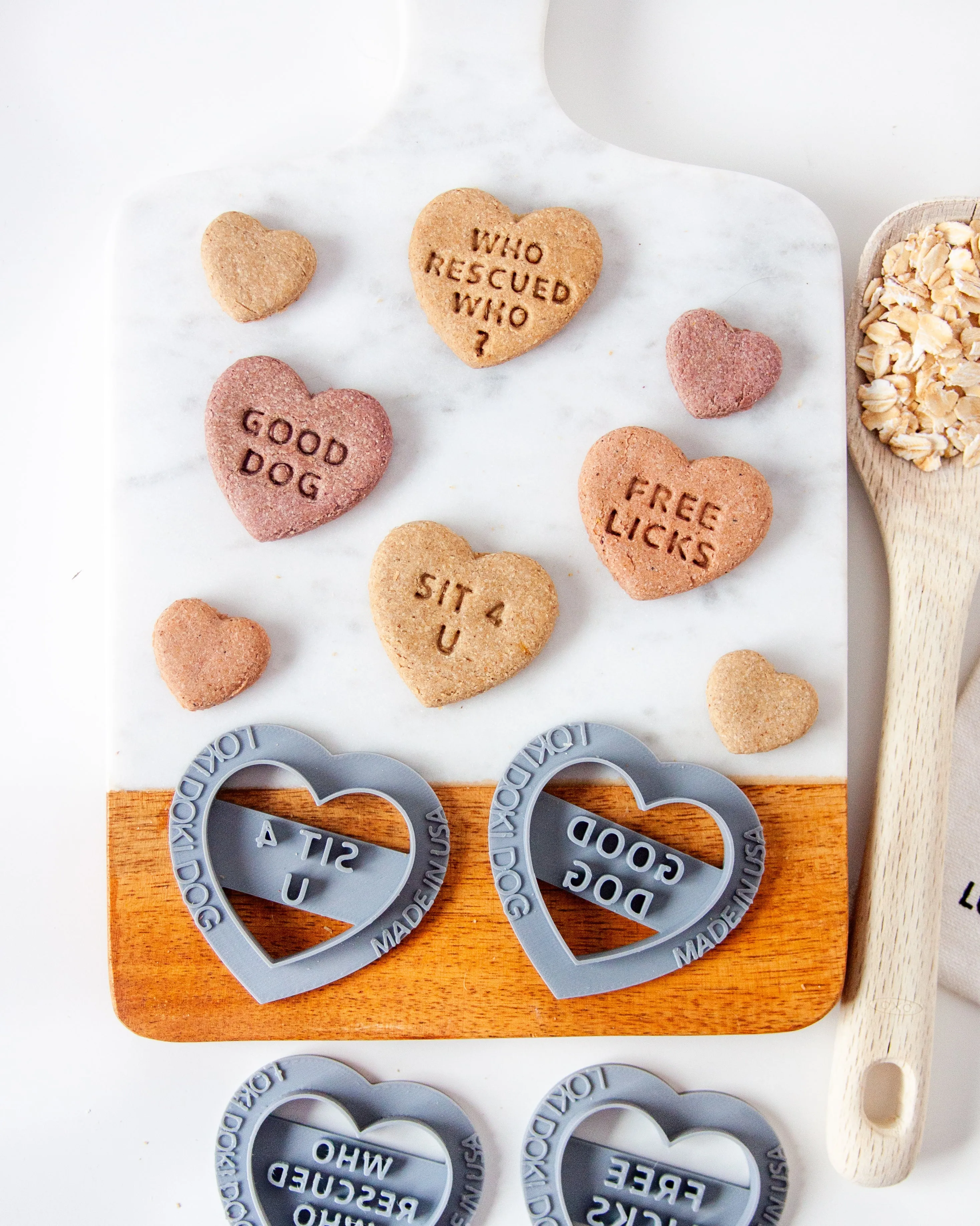 Conversation Heart Shaped Cookie Cutter (SINGLE- CHOOSE from 35 Styles)