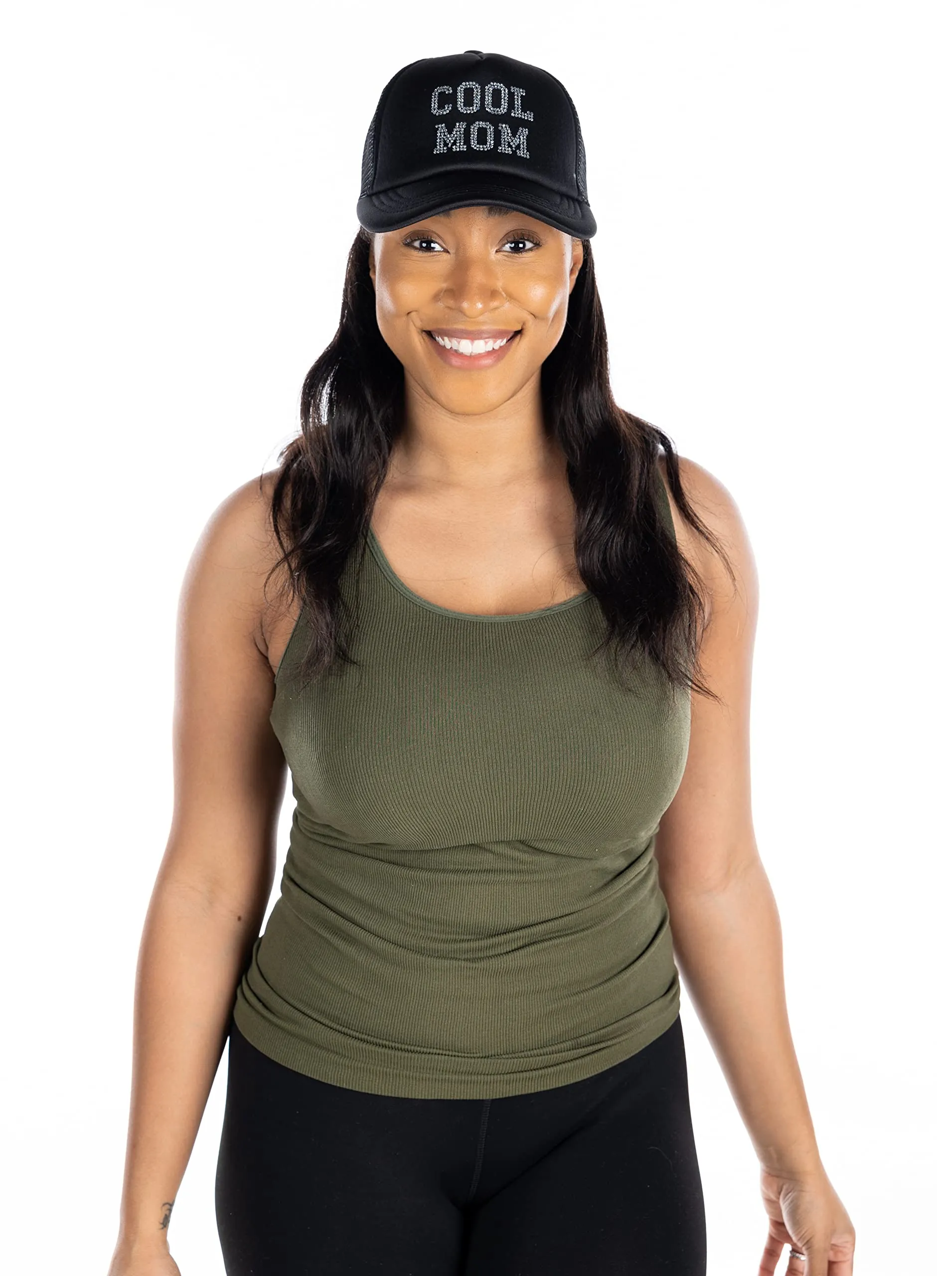 Cool Mom - Rhinestone Embellished Trucker Hats by Funky Junque