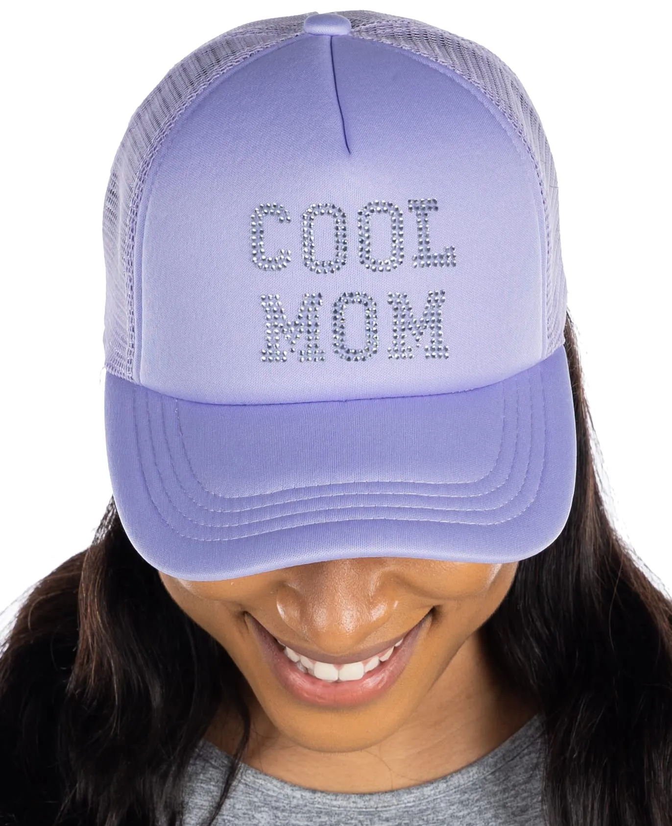 Cool Mom - Rhinestone Embellished Trucker Hats by Funky Junque