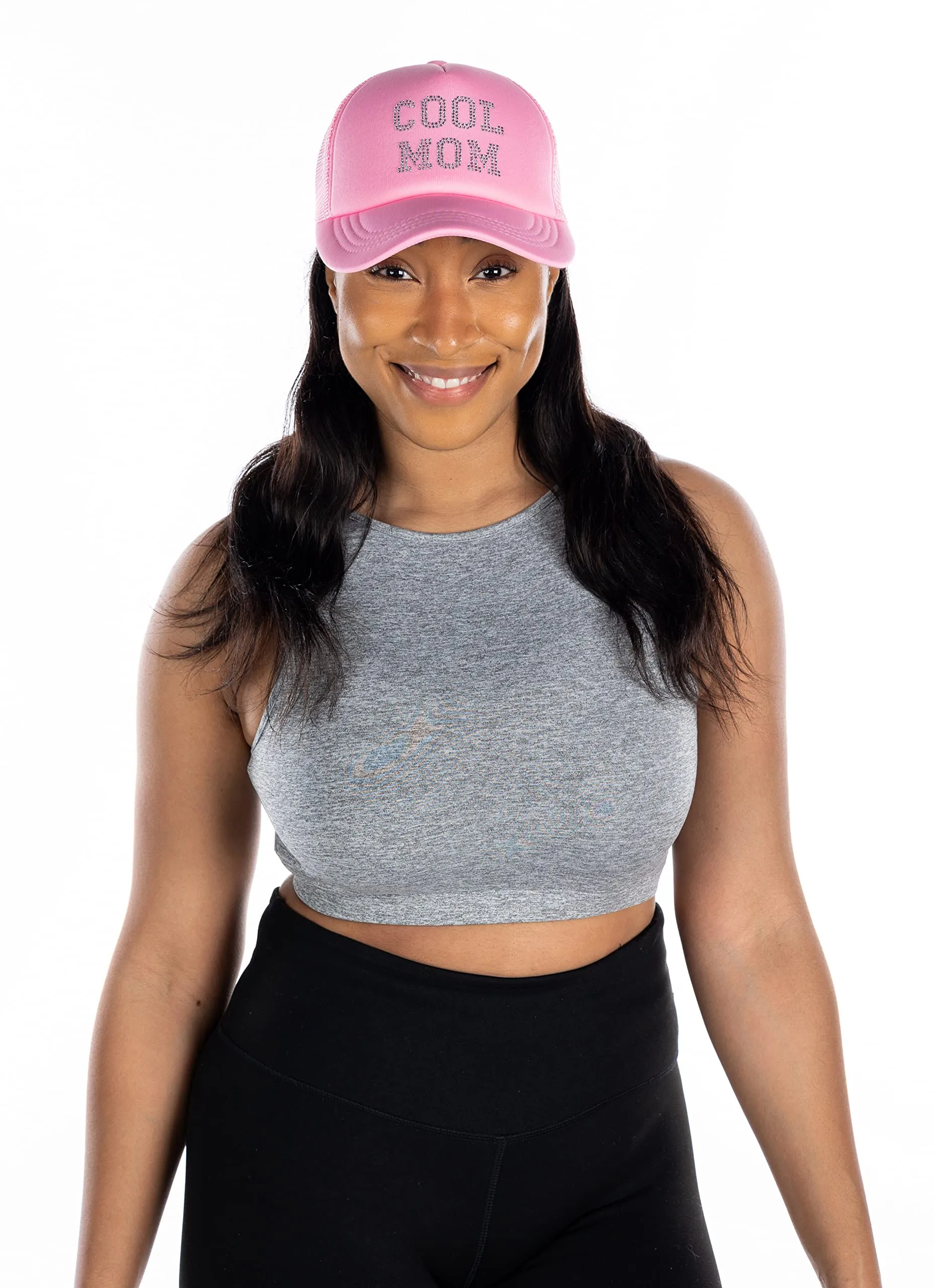 Cool Mom - Rhinestone Embellished Trucker Hats by Funky Junque