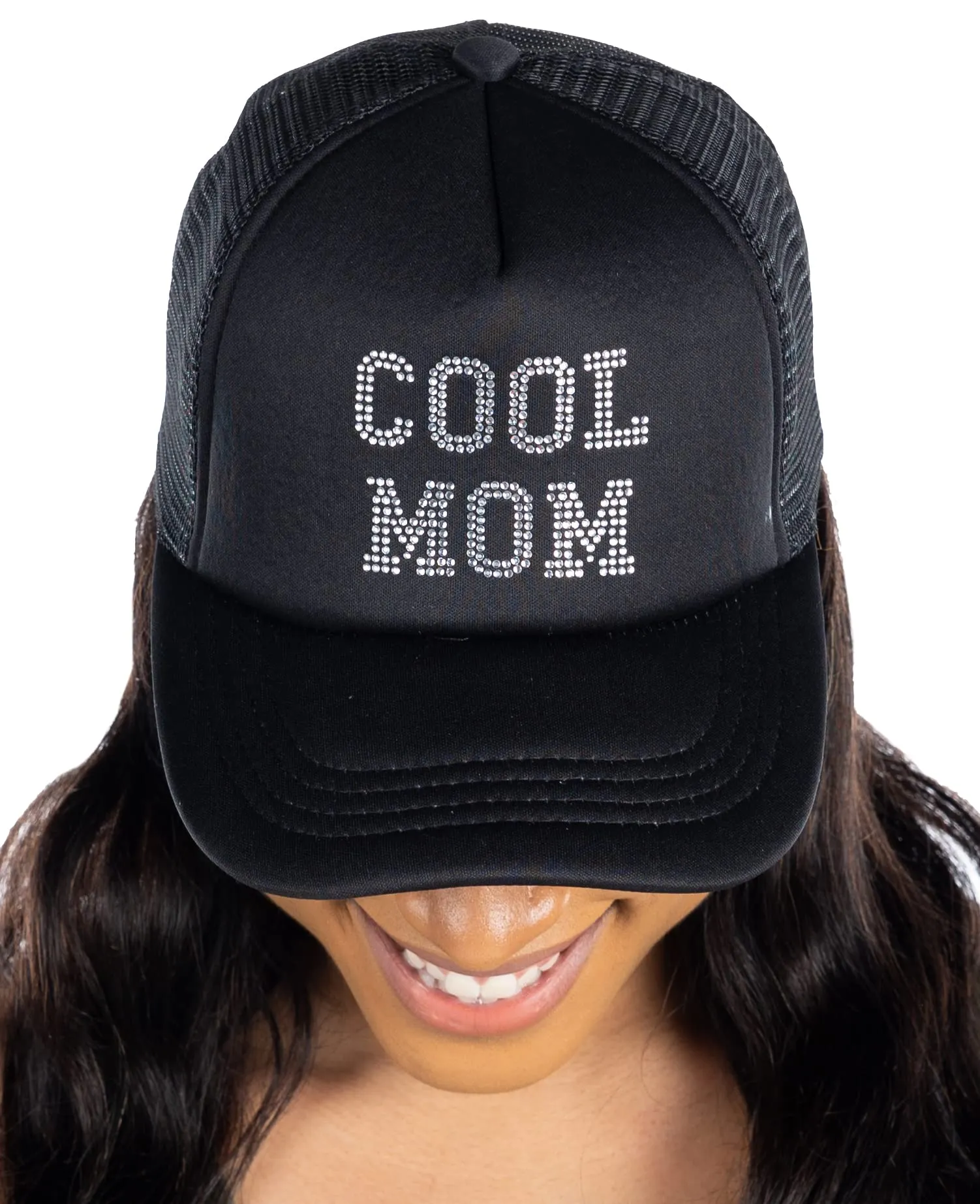 Cool Mom - Rhinestone Embellished Trucker Hats by Funky Junque