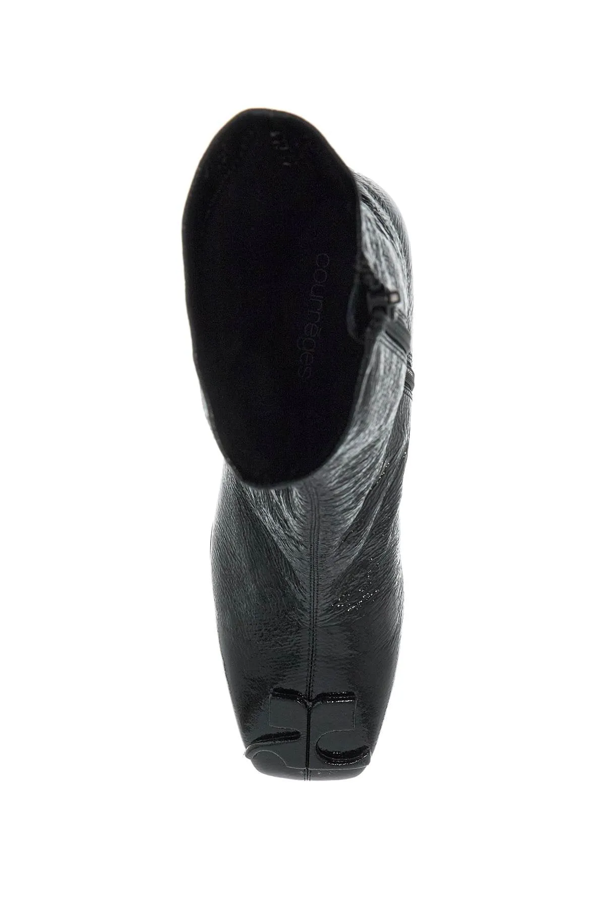 Courrèges Stretch Vinyl Ankle Boots