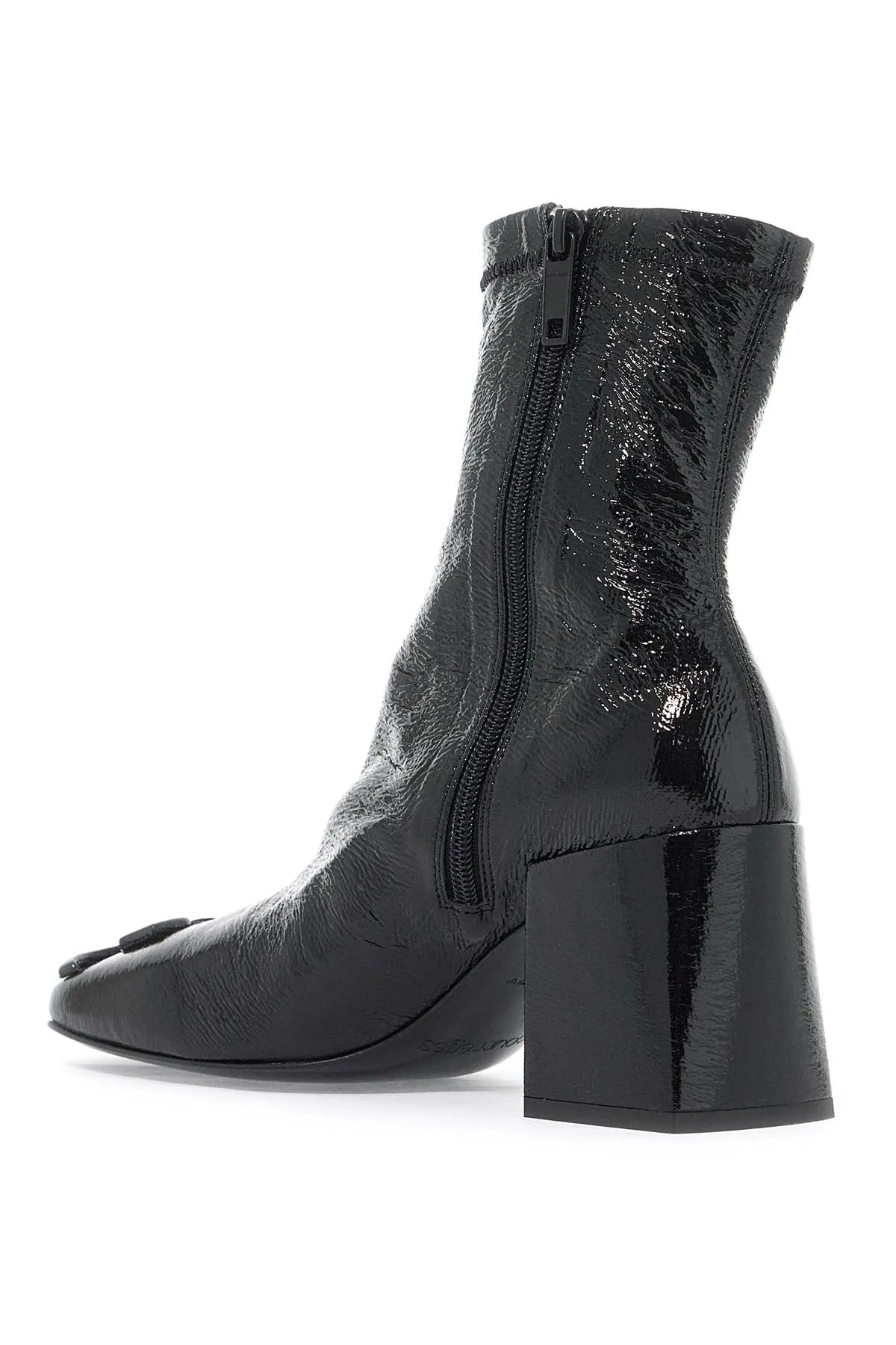 Courrèges Stretch Vinyl Ankle Boots